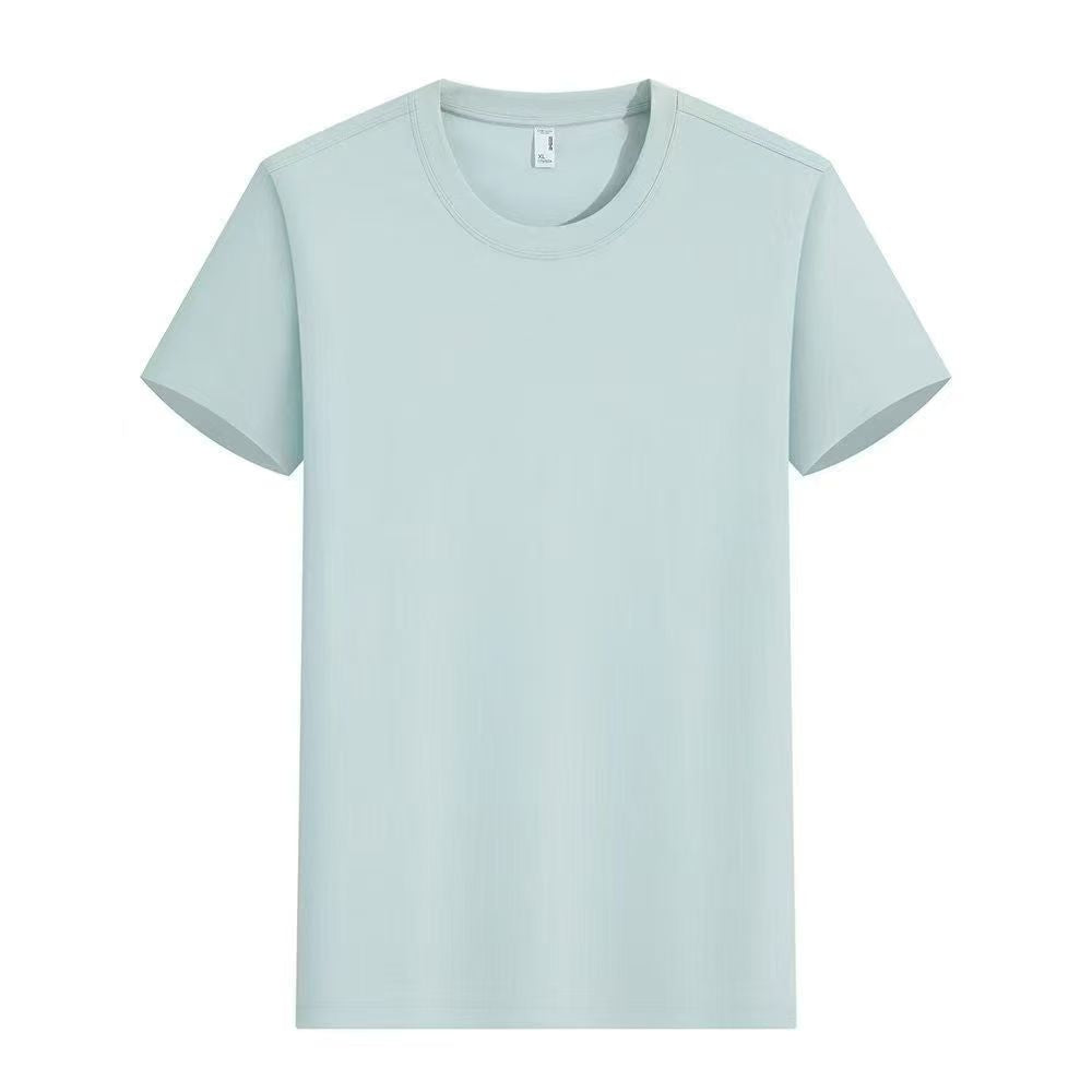 Liquid ammonia mercerized short-sleeve T-shirt