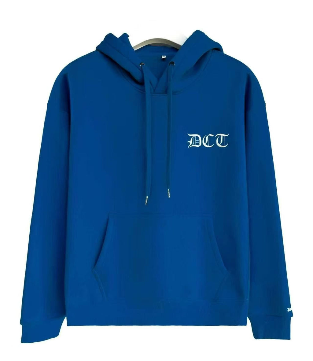 Klein Blue Heavy Embroidered Hoodie