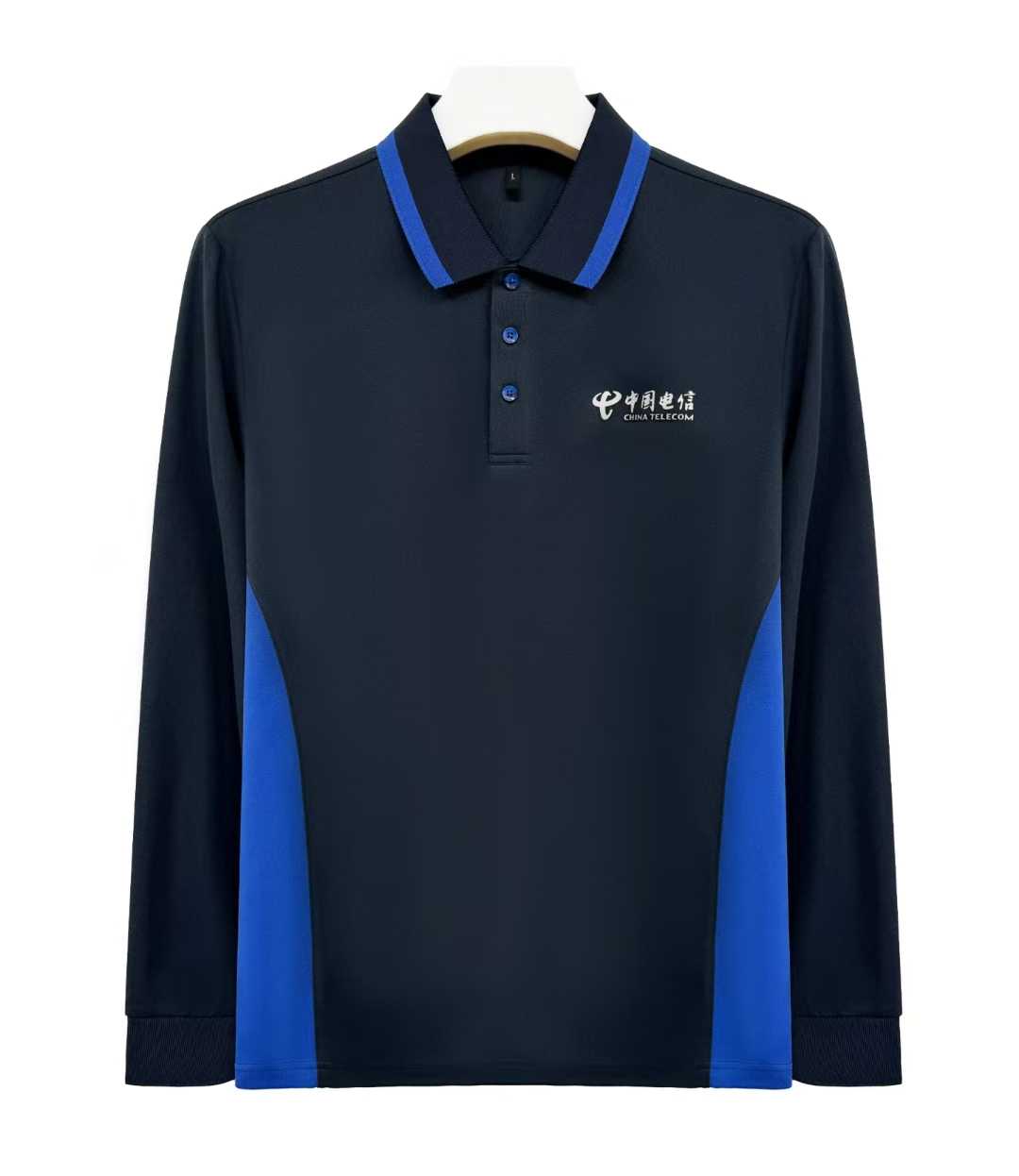Long-sleeve polo shirt custom order real-shot photos