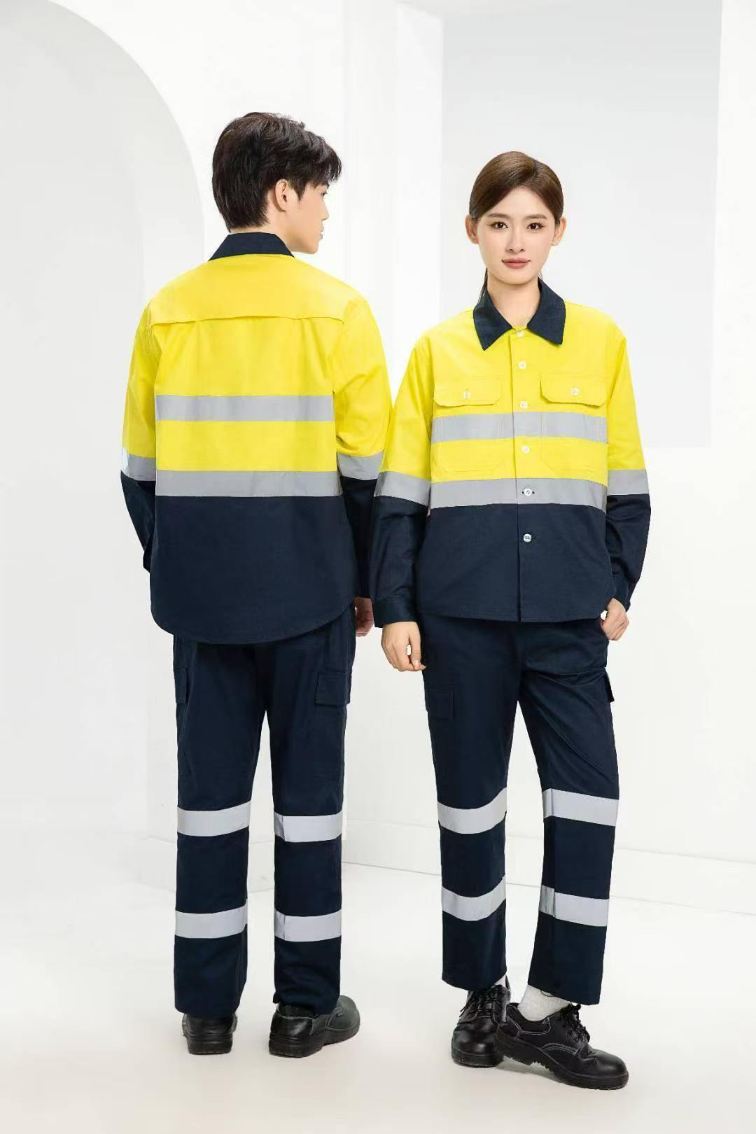 Color-blocked workwear set（Summer style）