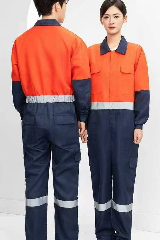 Color-block one-piece workwear