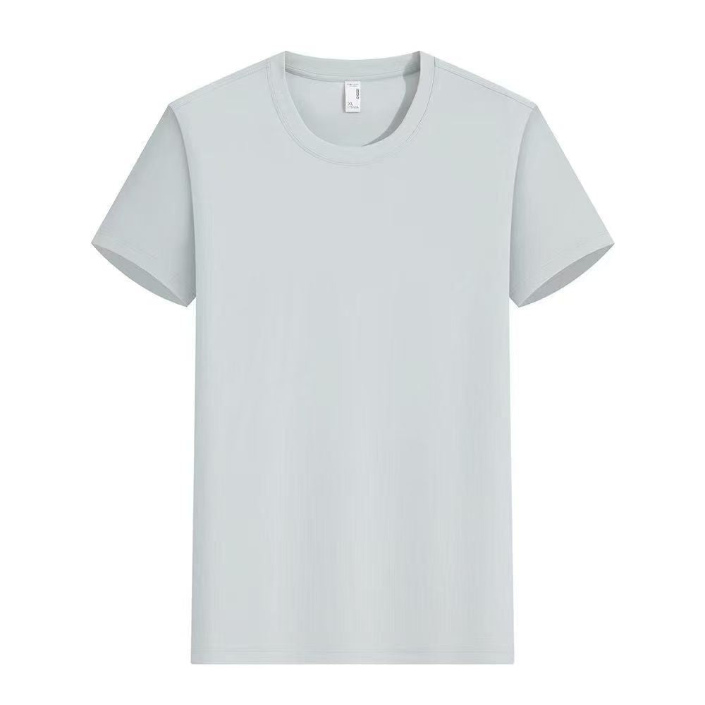 Liquid ammonia mercerized short-sleeve T-shirt