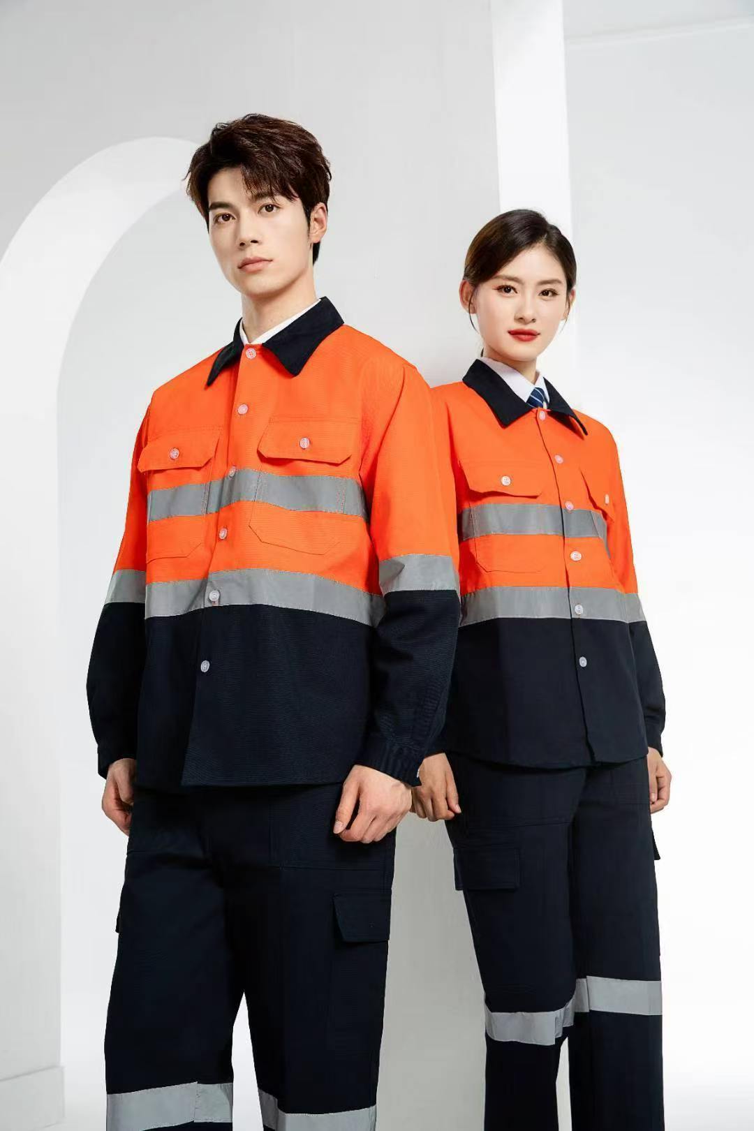 Color-blocked workwear set（Summer style）