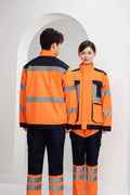 High-Visibility Composite Fleece Waterproof Workwear for Winter (Thermal; Water-resistant up to 3,000mm hydrostatic head; Breathable)